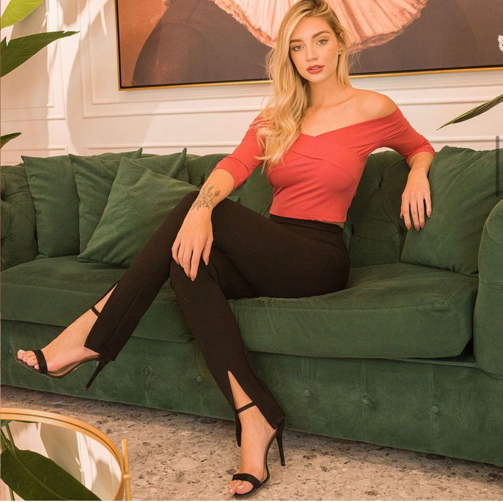 Calça Fenda Ponto Roma Groovy