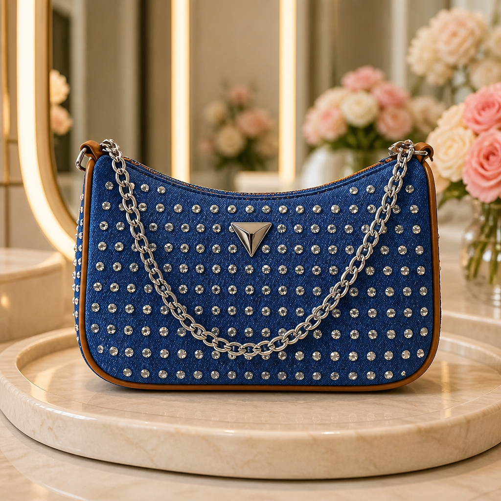 Bolsa Inspired Jeans com brilhos