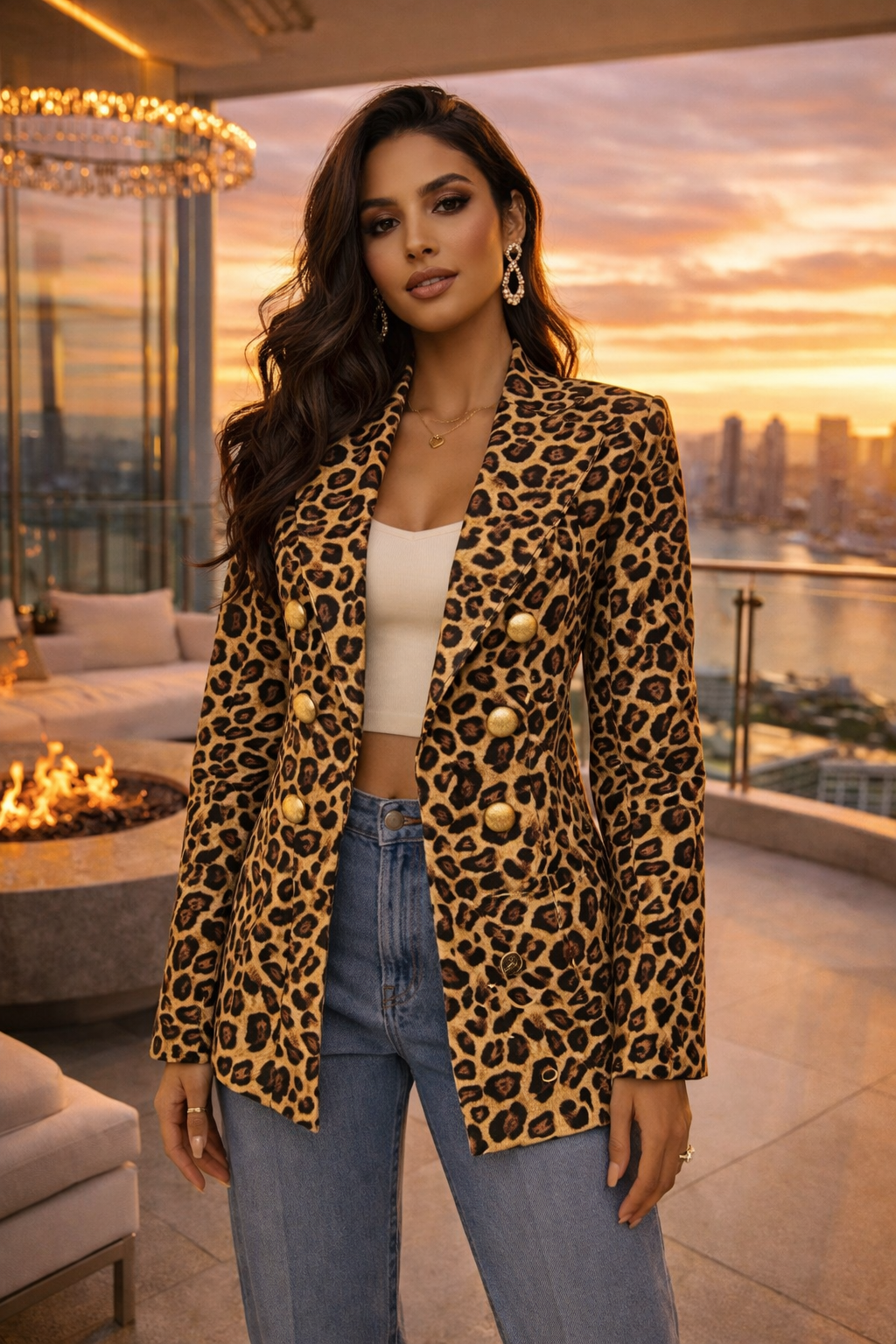 Blazer Animal Print