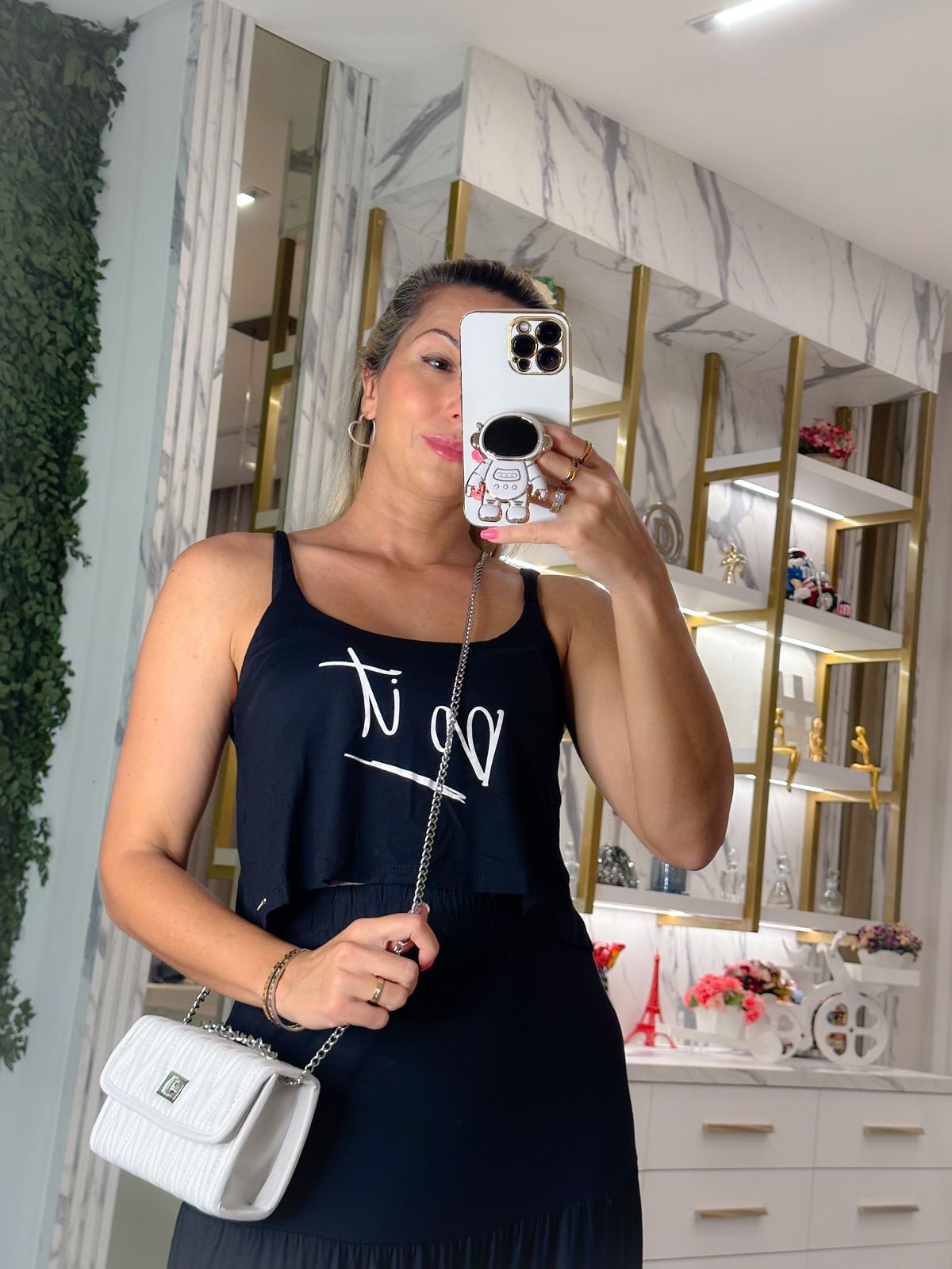 Bolsa Biro Inspiração Miu Miu OffWhite