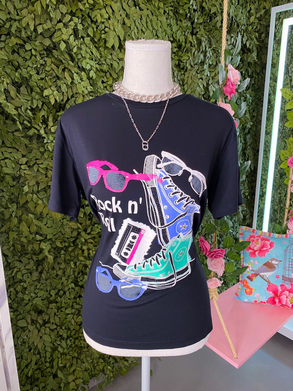 T-Shirt Tenis com Strass