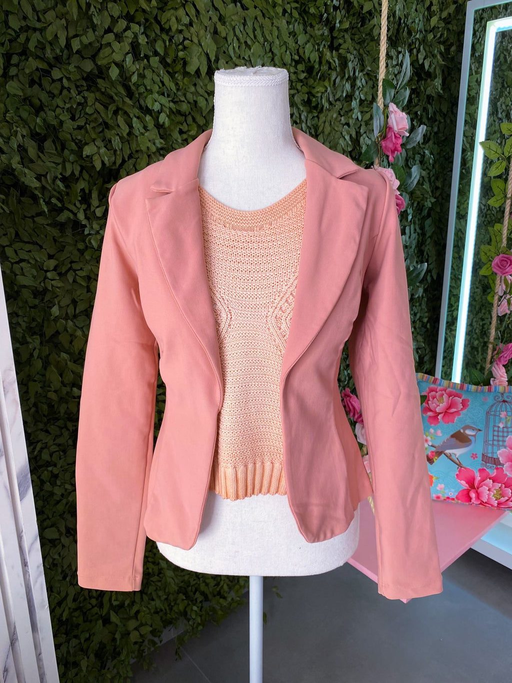 Blusa em tricot Blush Banabana