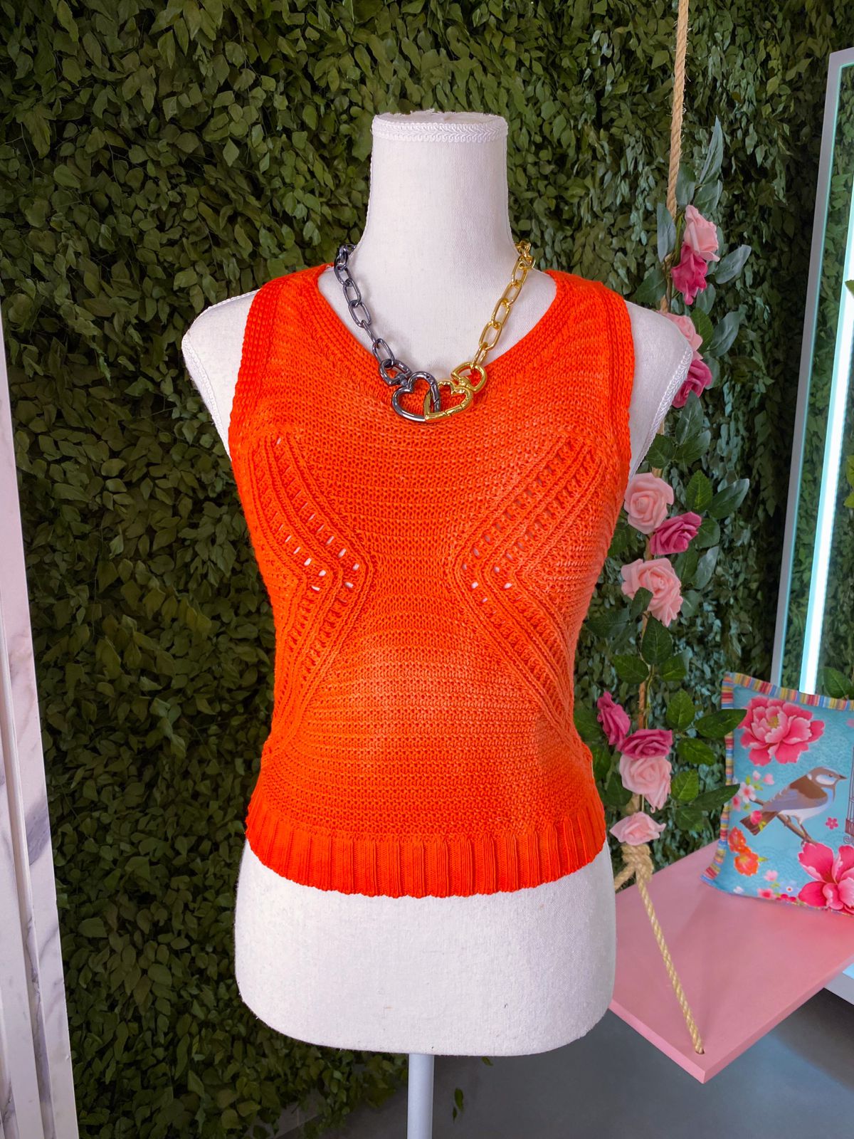 Blusa em Tricot Coral Banabana