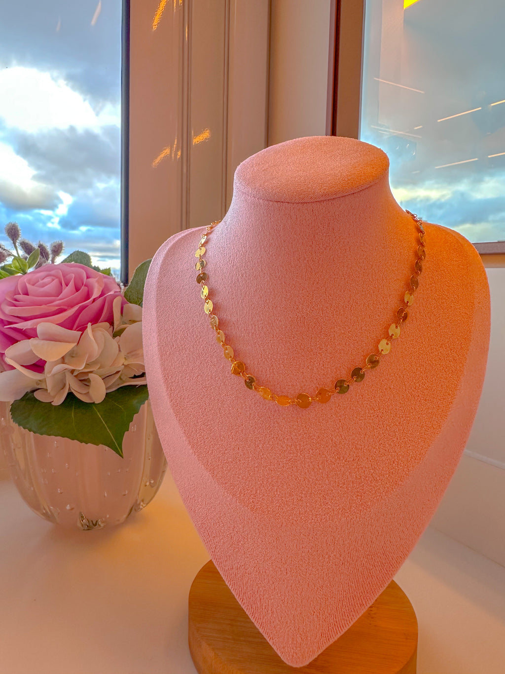 Choker banhada em ouro 18k