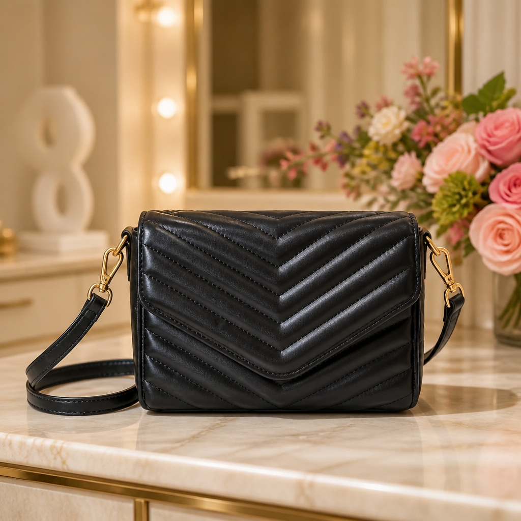 Bolsa Preta Chevron