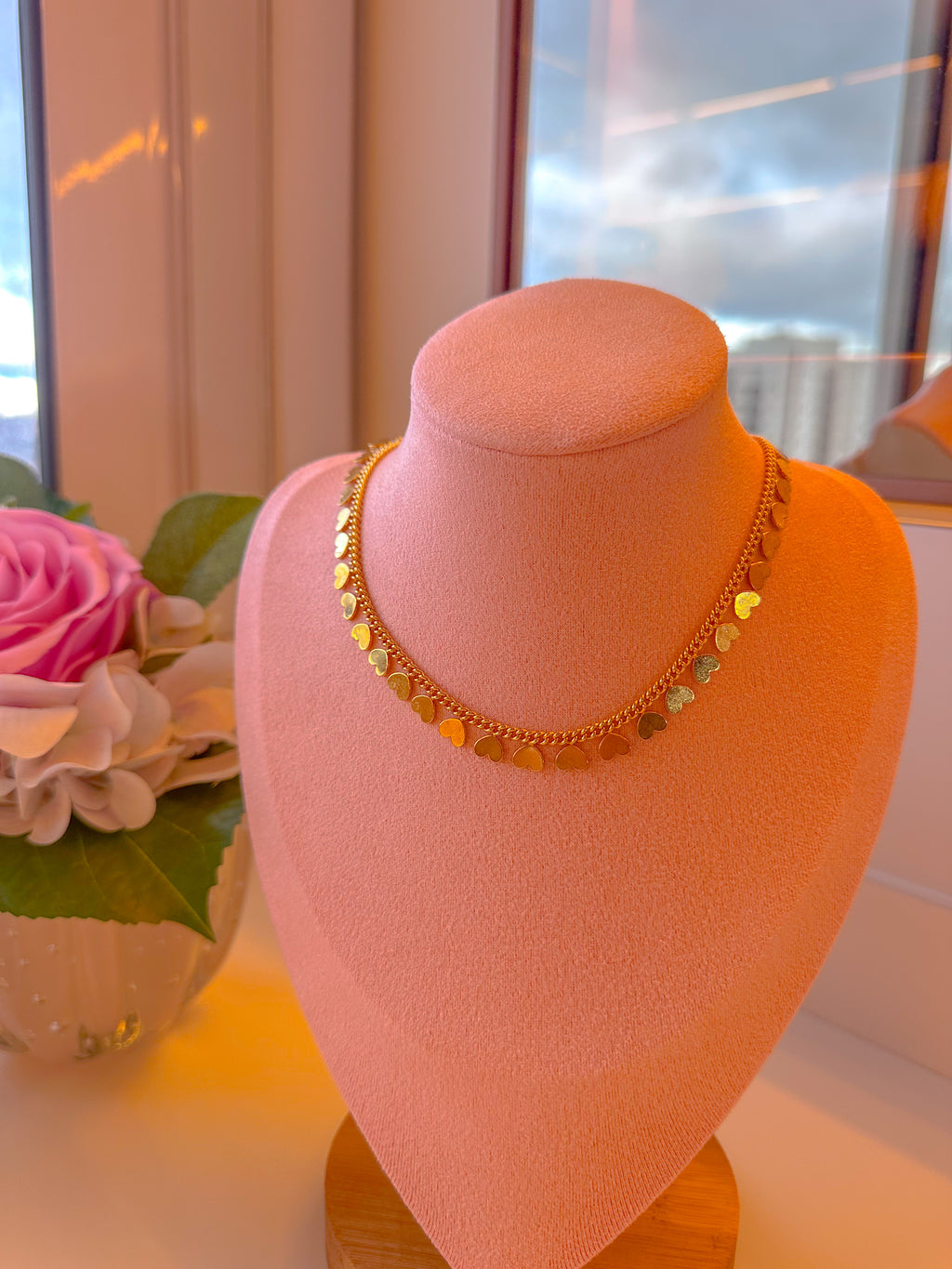 Choker corações