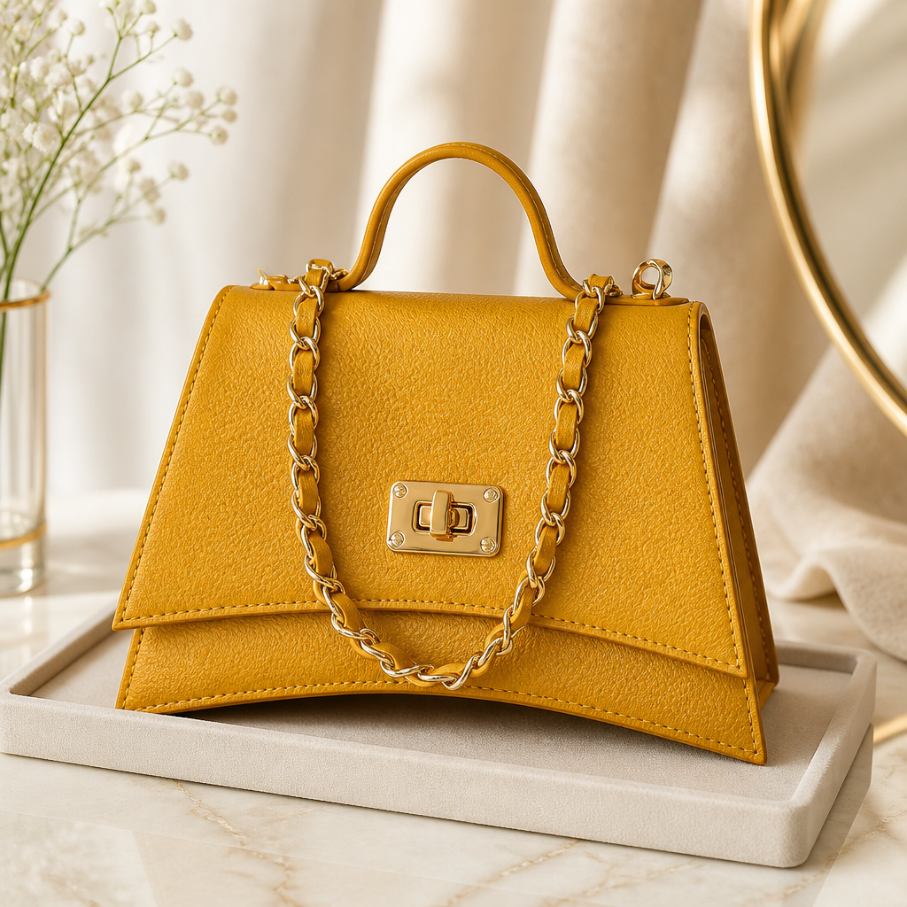 Bolsa em Couro Caramelo