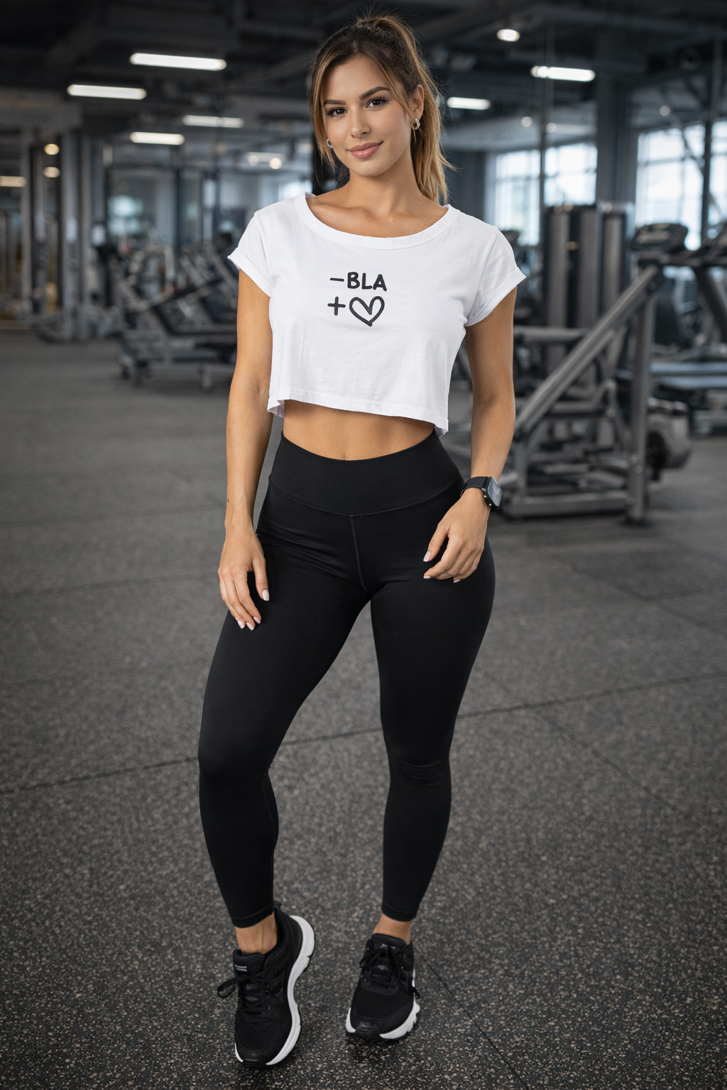 T-shirt cropped Bla off