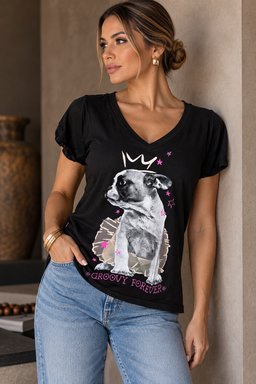 T-Shirt Dog Bailarina