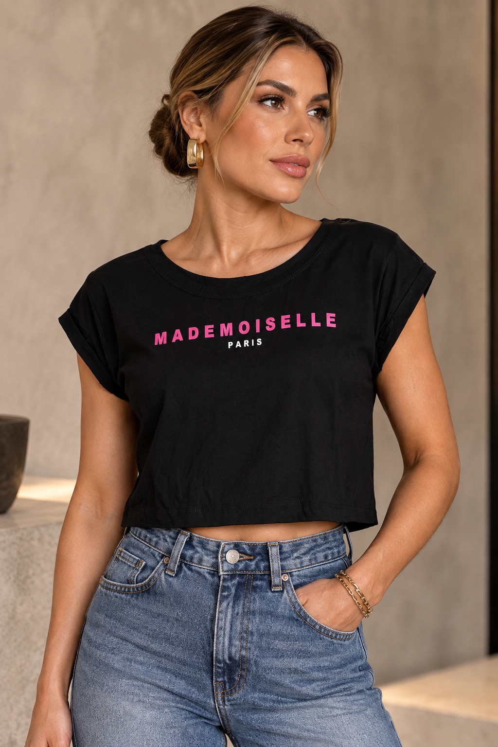 T-Shirt Cropped Mademoiselle