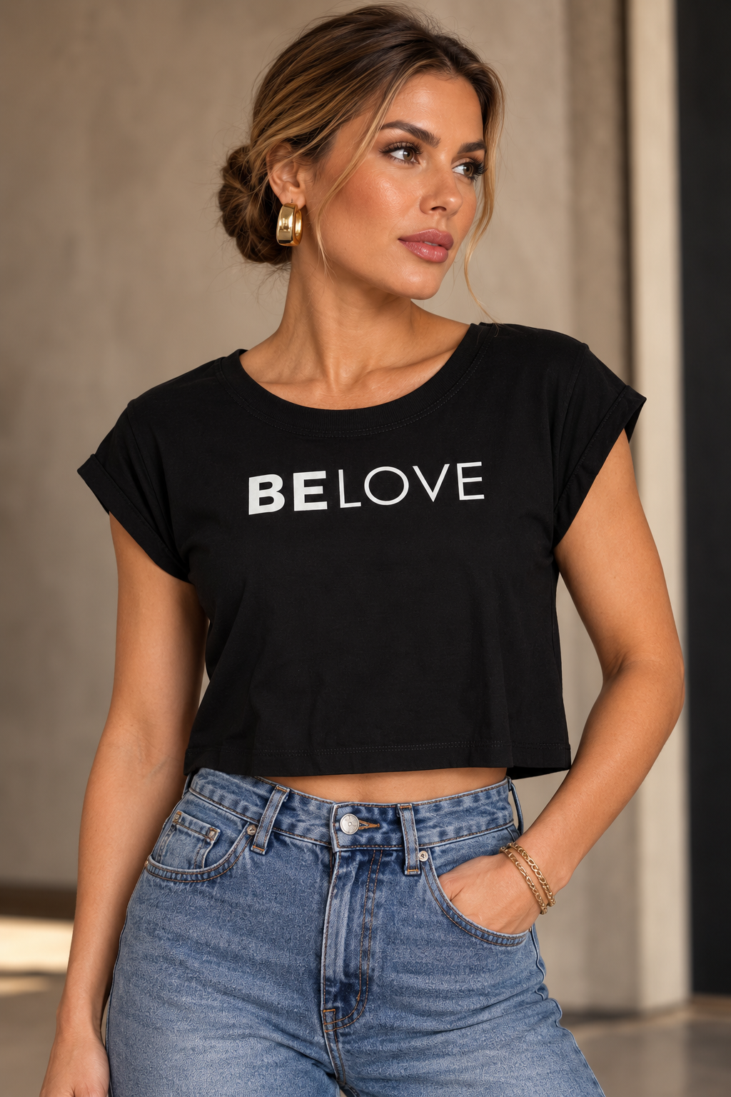T-Shirt Cropped BeLove