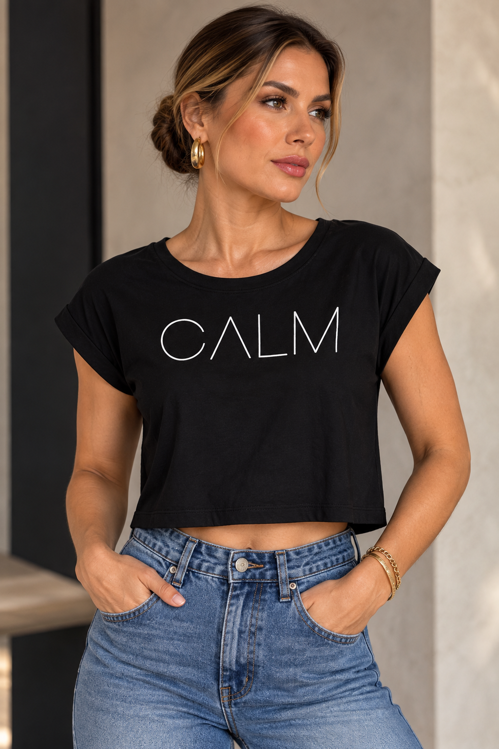 T-Shirt Cropped Calm