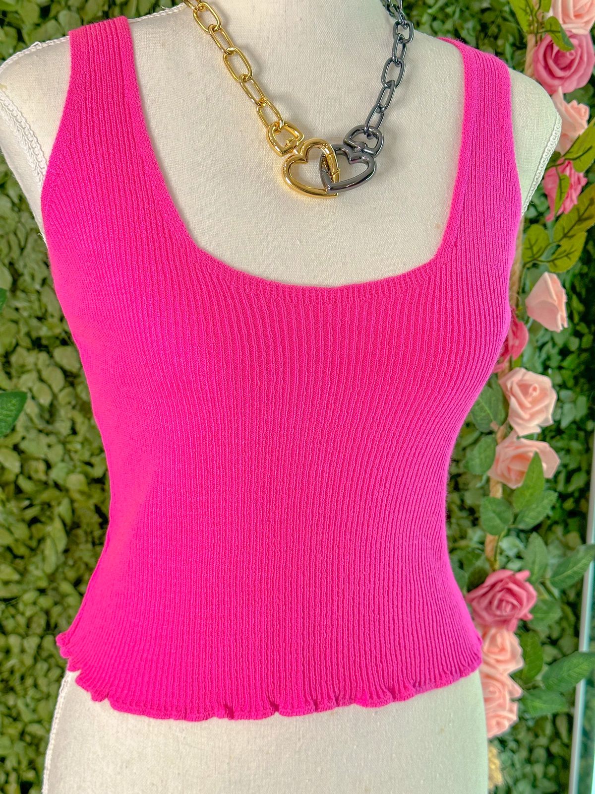 Blusa Regata Tricot Pink