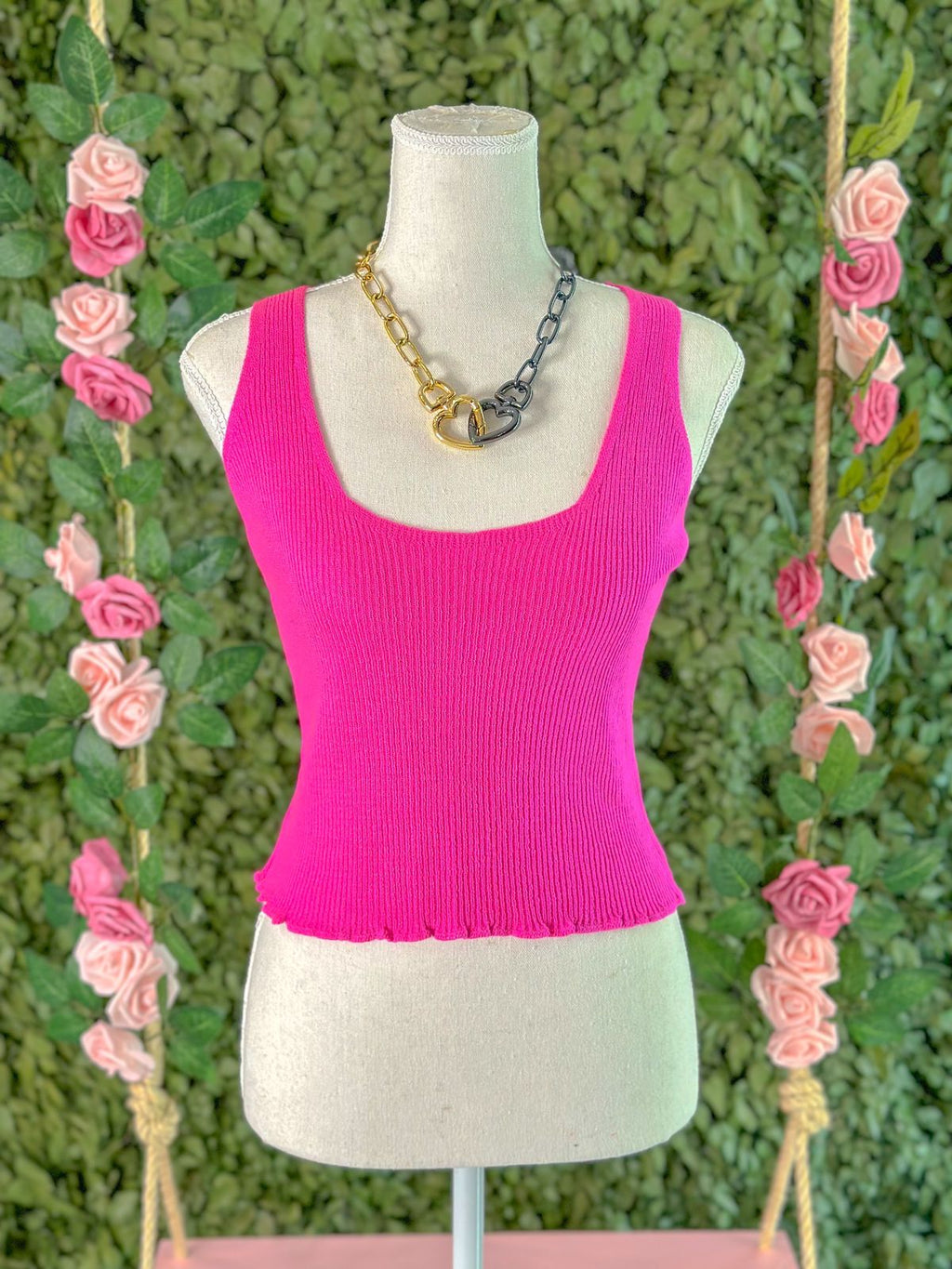 Blusa Regata Tricot Pink