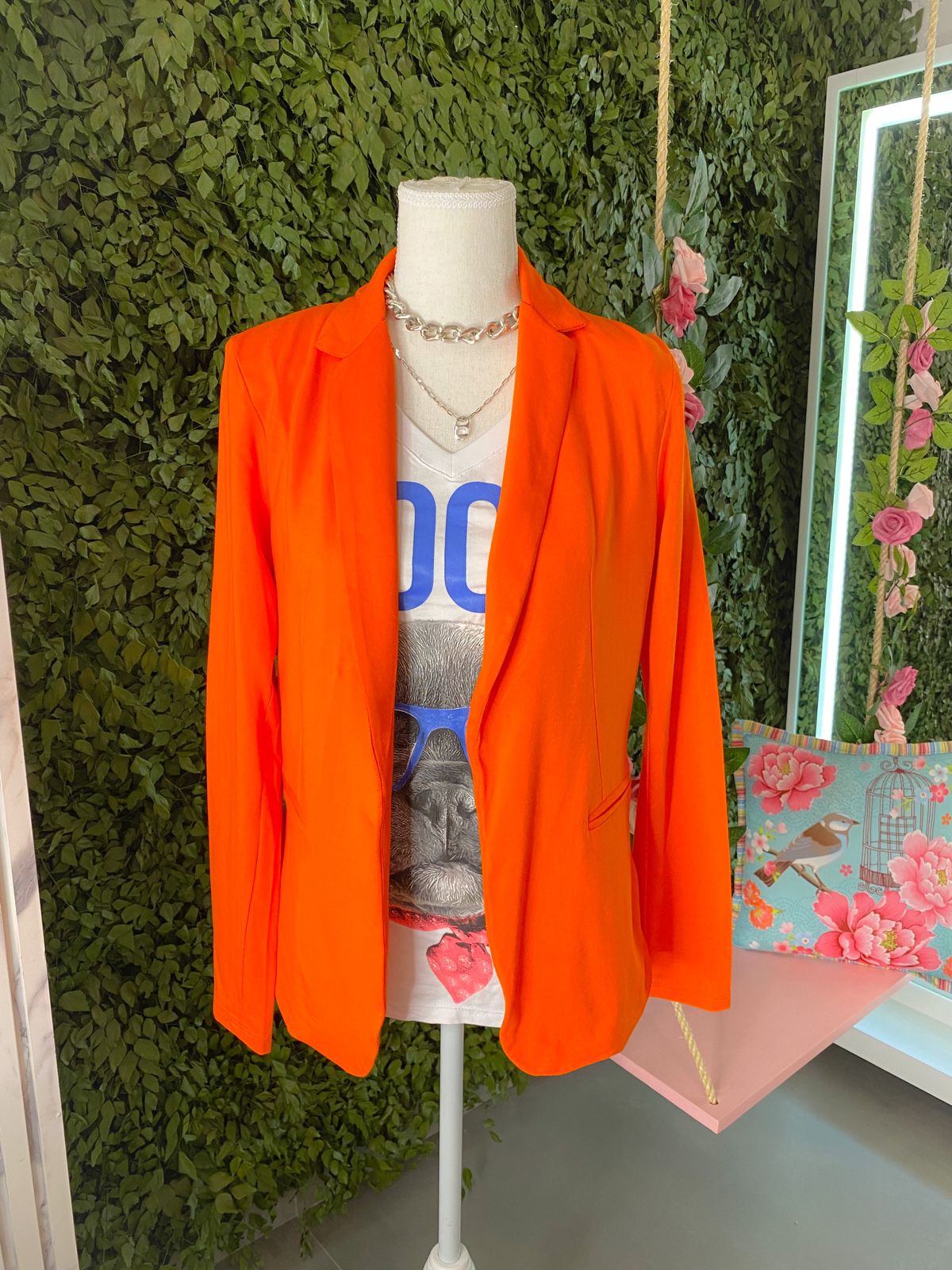 Blazer Coral Em Moletinho