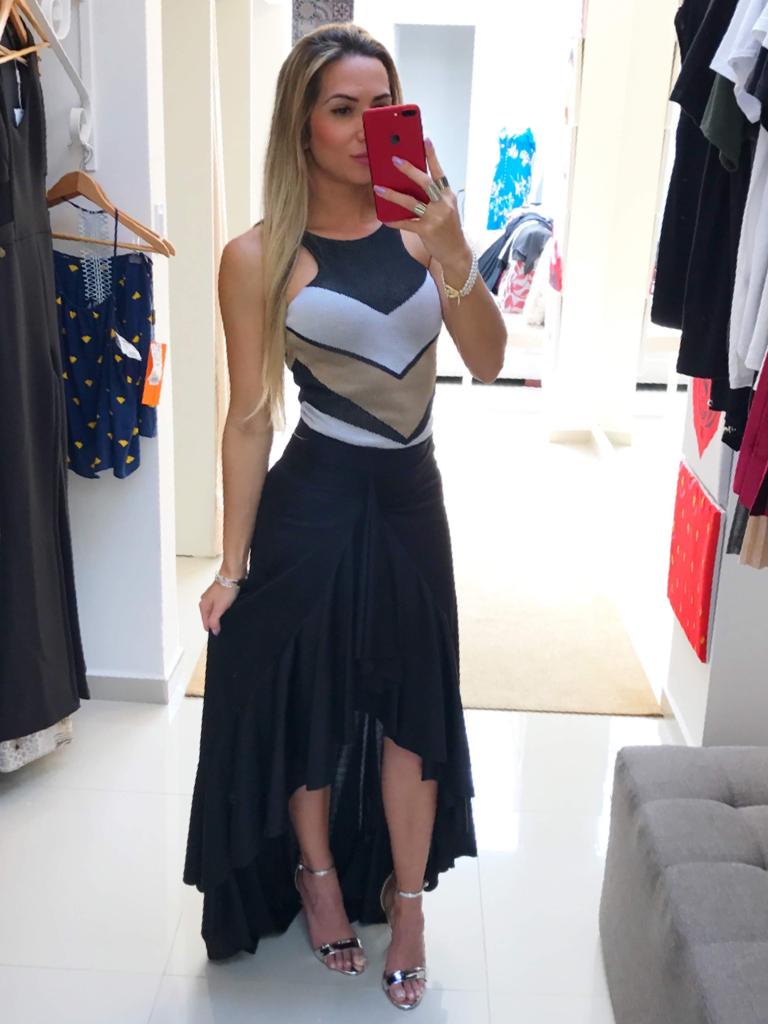 Body tricot com bojo