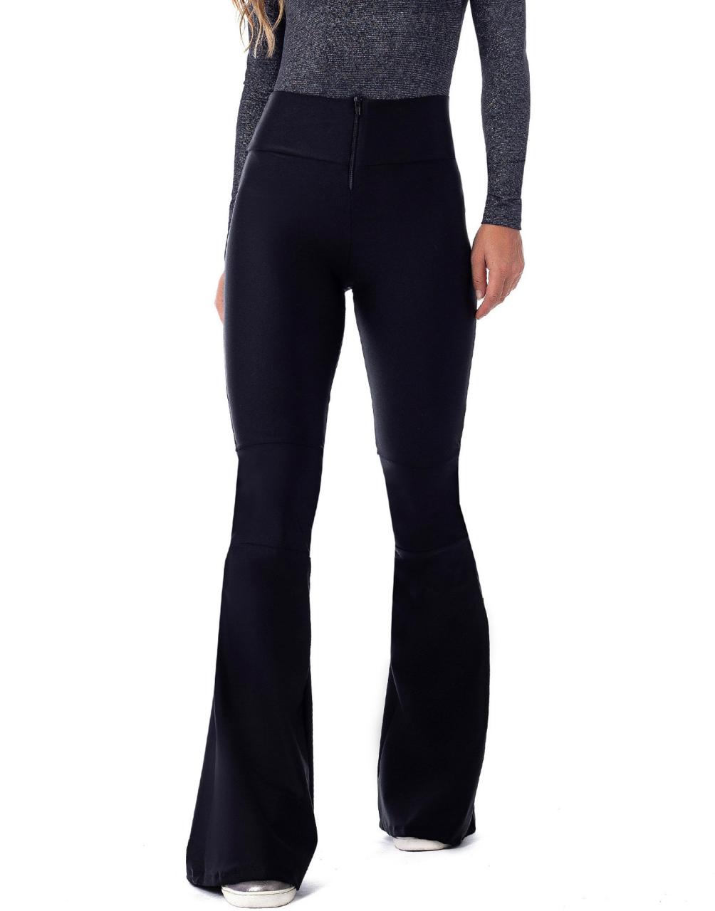 CALÇA FLARE BAILARINA HONEY PRETO