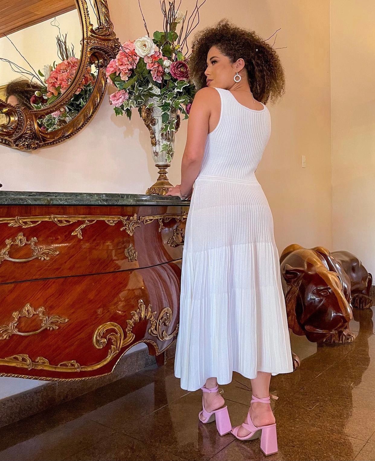 Vestido Paris plissado off