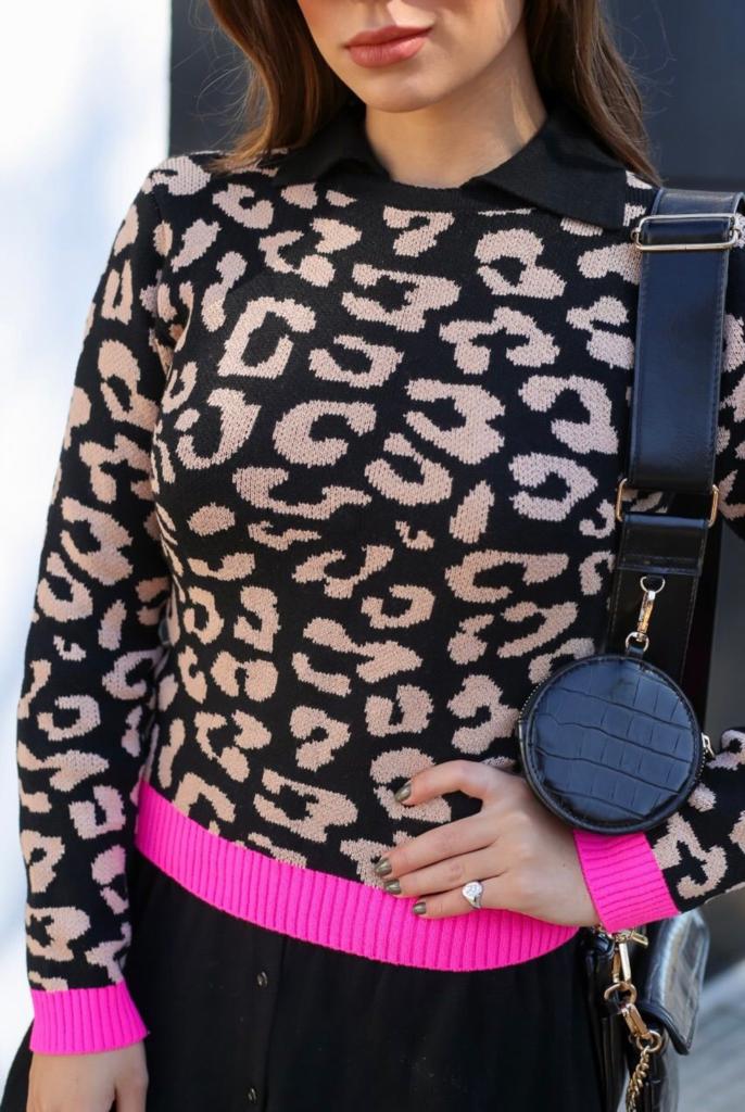 Blusa Tricot animal print