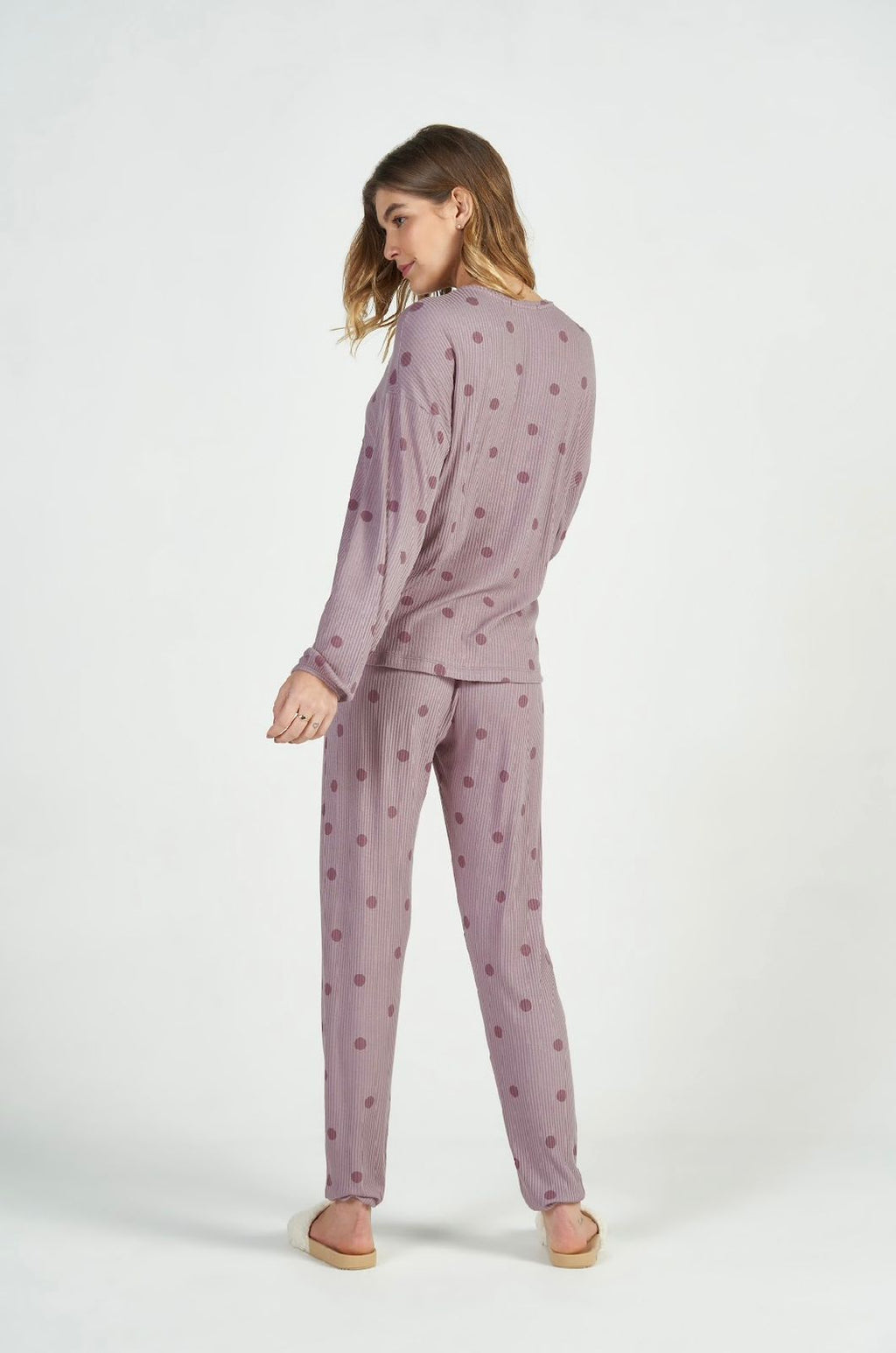 Pijama Manga Longa Ribana Viscolycra