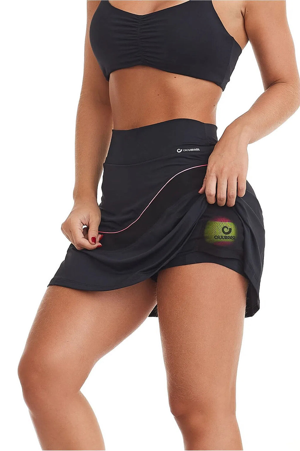 Short Saia Fitness Play Preto