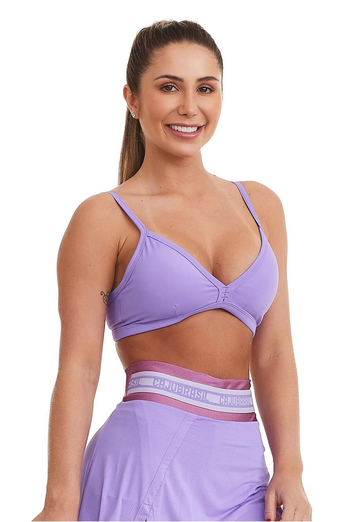 Top NZ Slim Básico Roxo Lavanda
