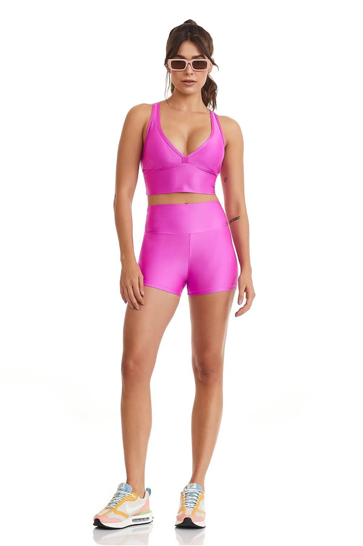 Mini Short Fitness Atletika Básico Rosa Pink