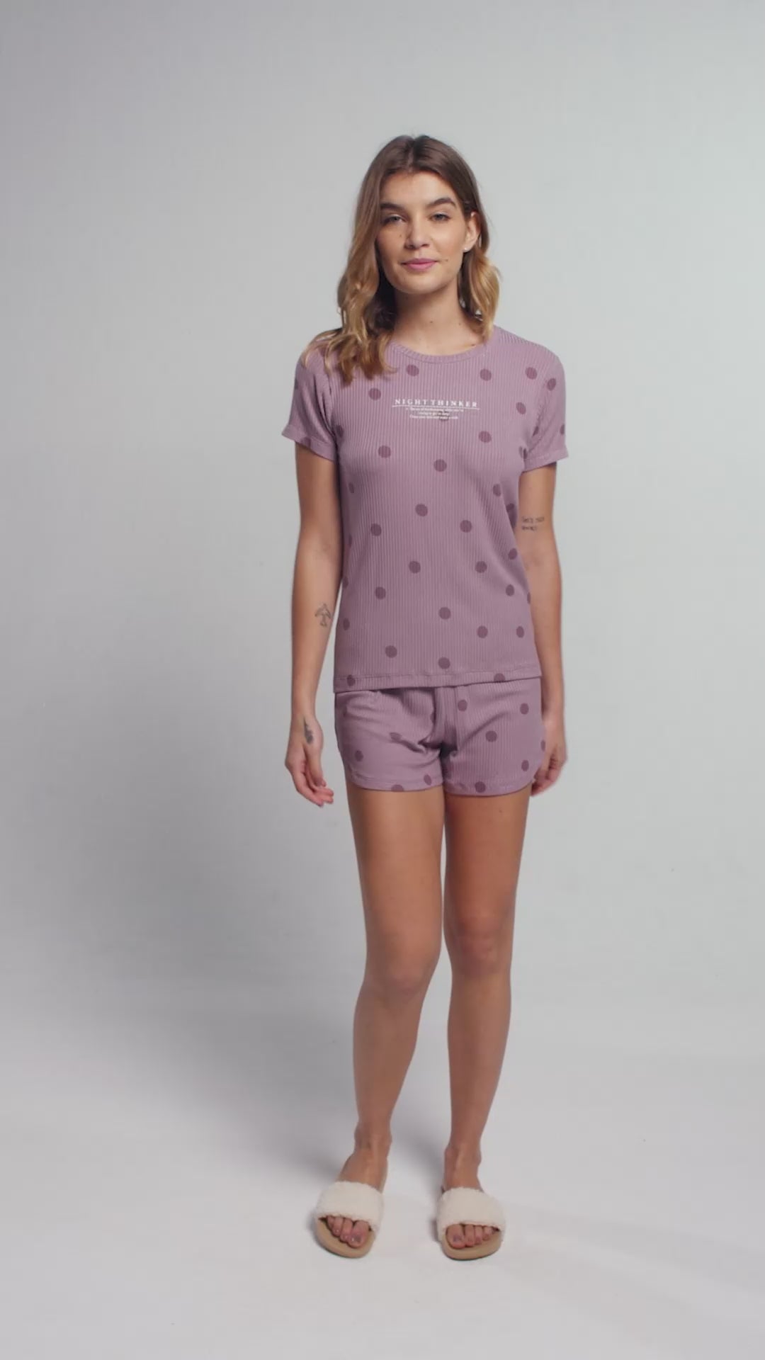 Pijama Short Doll Manga curta