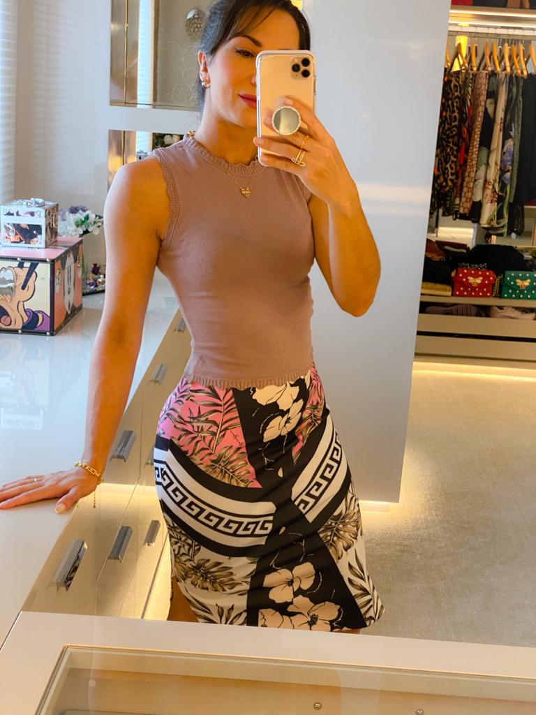 Blusa tricot nuvem Lilas