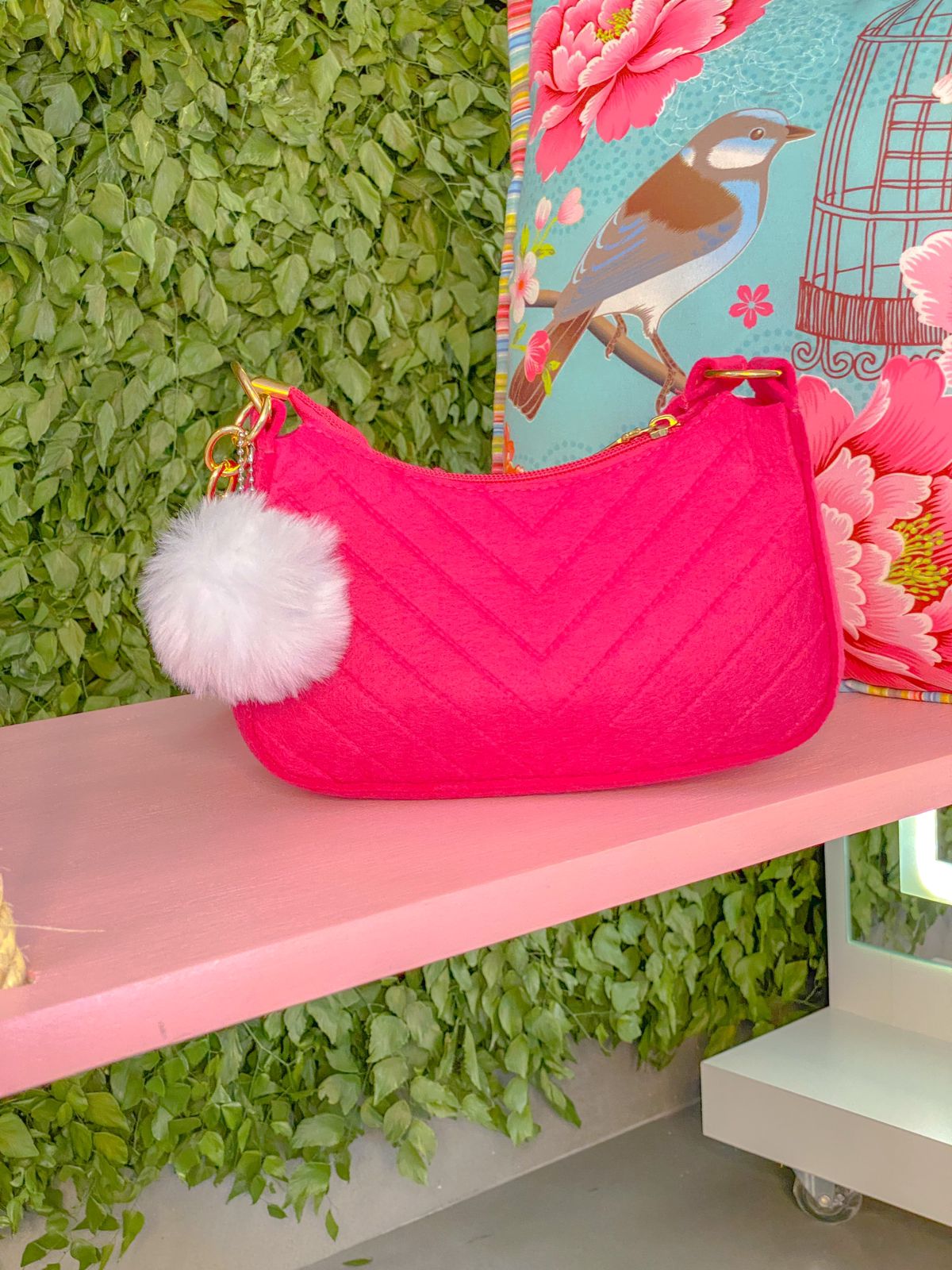 Bolsa Pink Pom Pom
