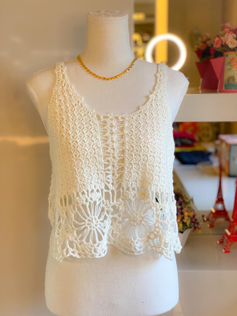 Blusa tricot off white