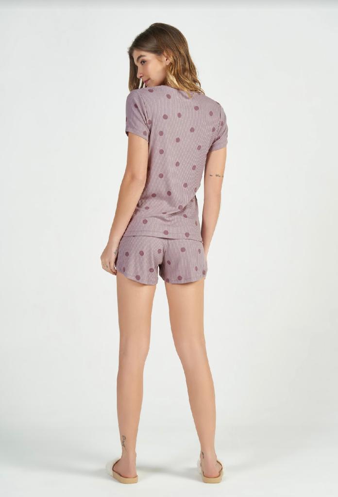Pijama Short Doll Manga curta