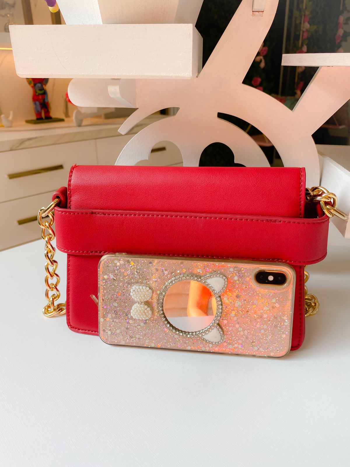 Bolsa Couro Eco Borboleta Inspired Gucci