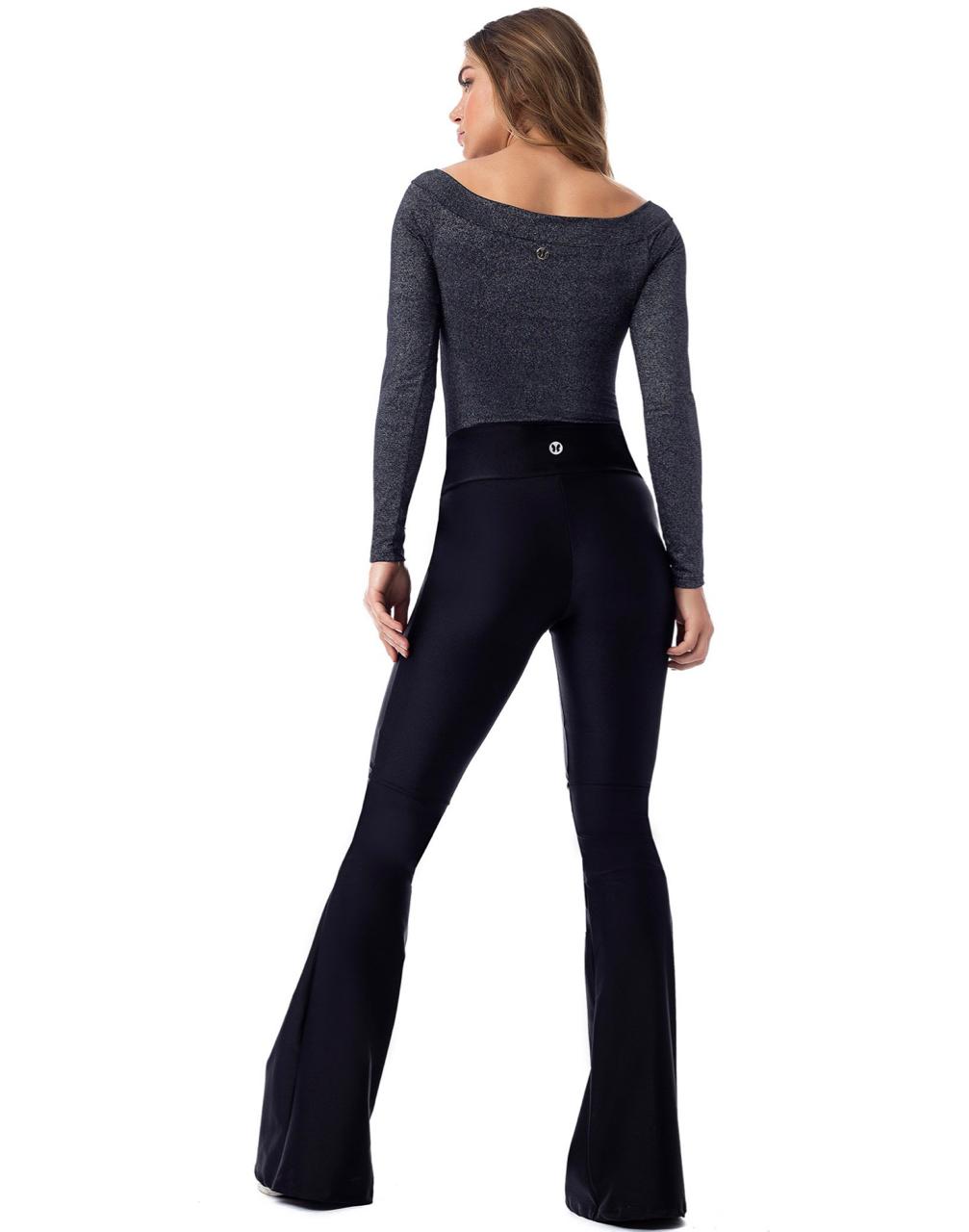 CALÇA FLARE BAILARINA HONEY PRETO