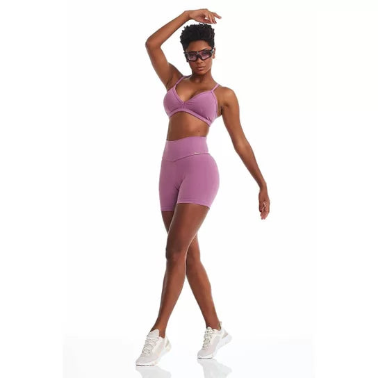 Top NZ Slim Básico Lilas