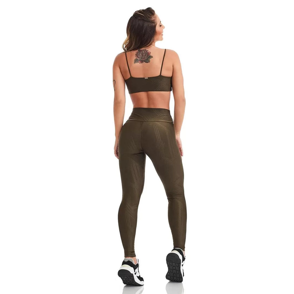 Conjunto Fitness Verde Cajubrasil