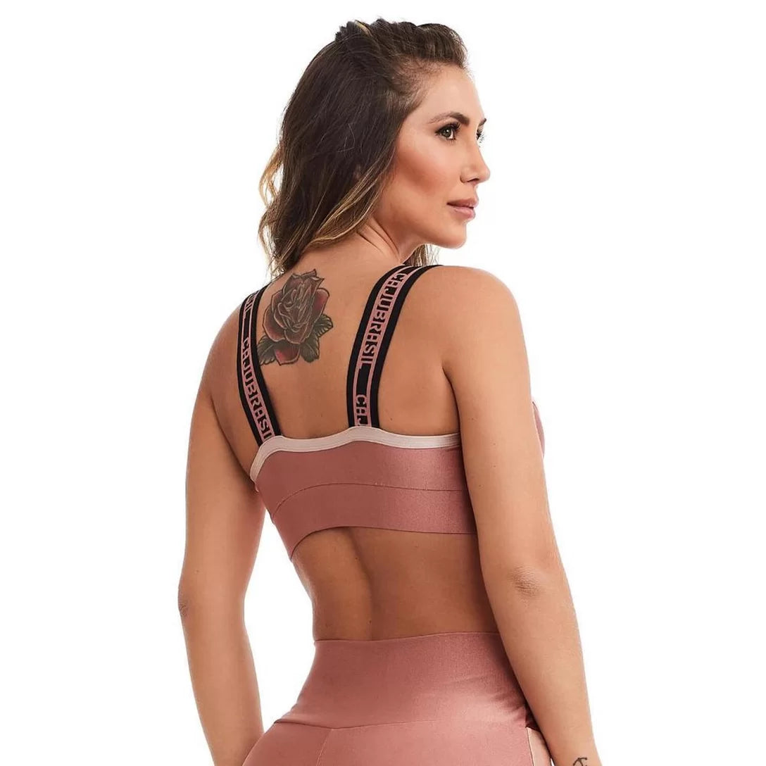 Conjunto Fitness Glow Rose Cajubrasil