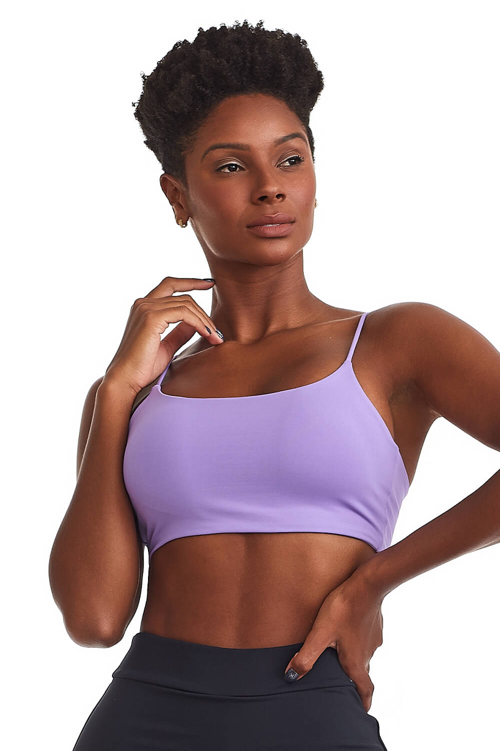 Top basico sportive lilas Cajubrasil