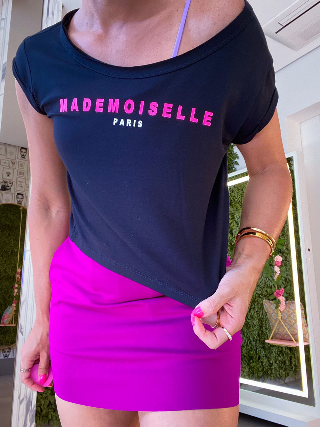 T-shirt cropped Mademoiselle