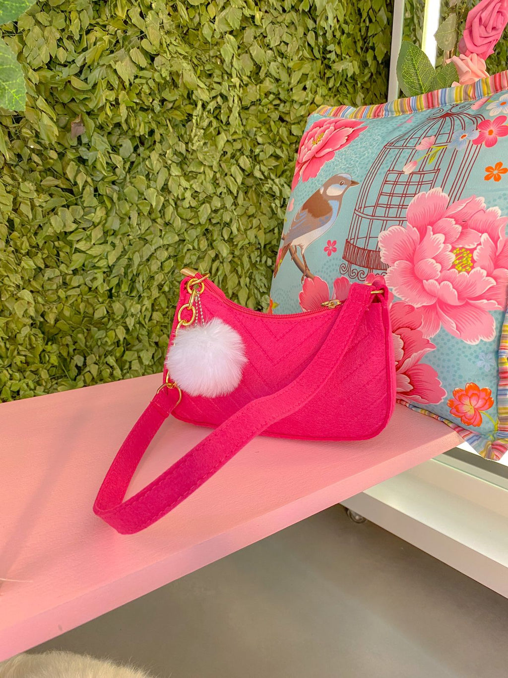 Bolsa Pink Pom Pom