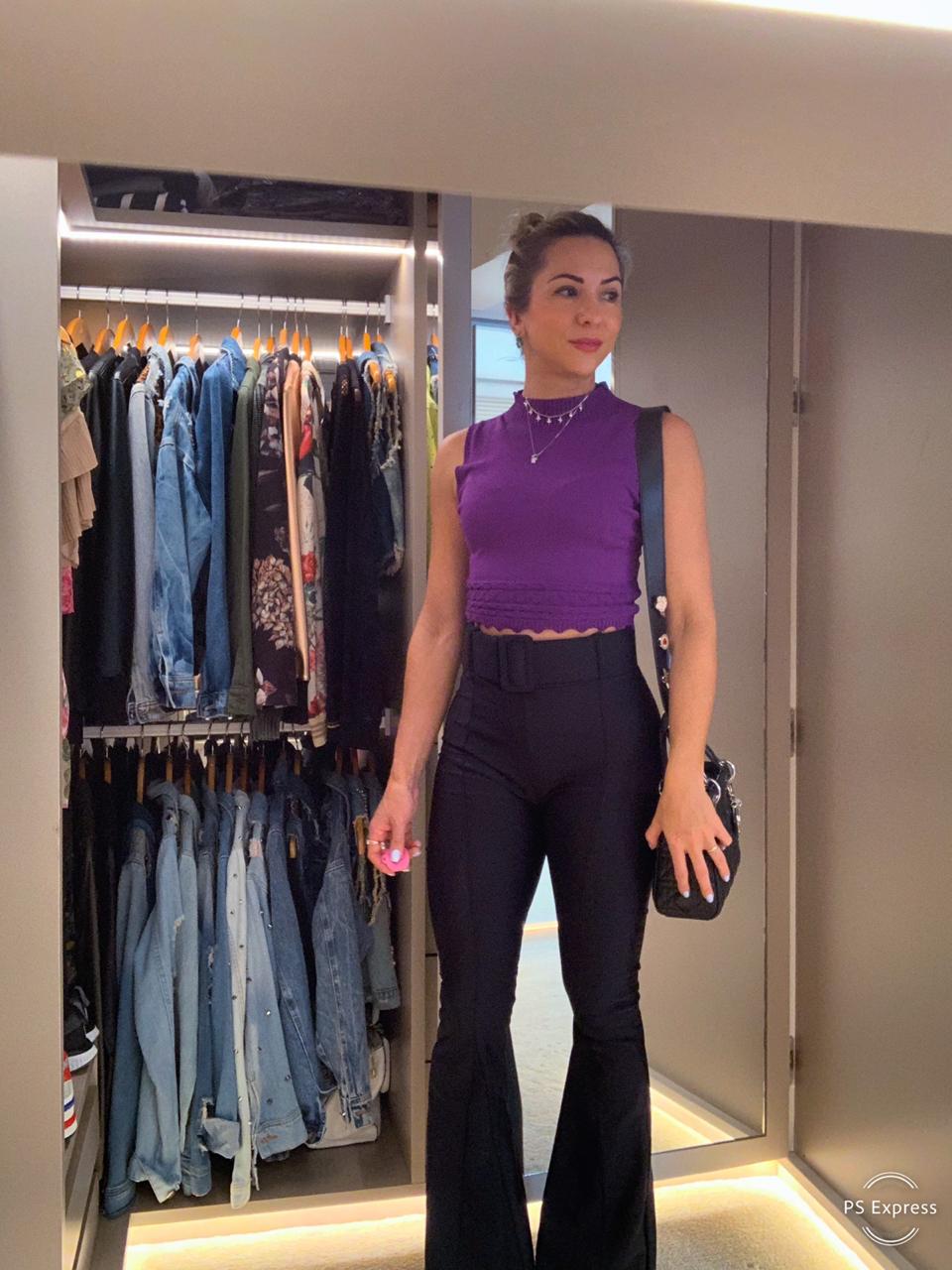 Calça Flare Prada com Cinto