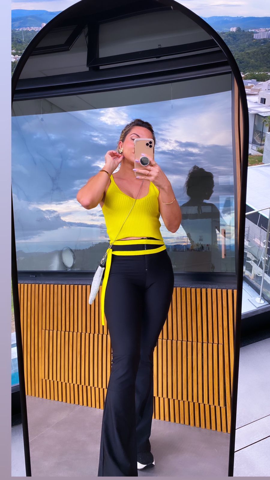 CALÇA FLARE BAILARINA HONEY PRETO