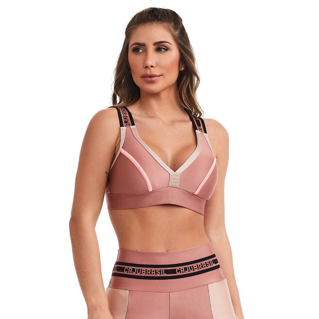 Conjunto Fitness Glow Rose Cajubrasil
