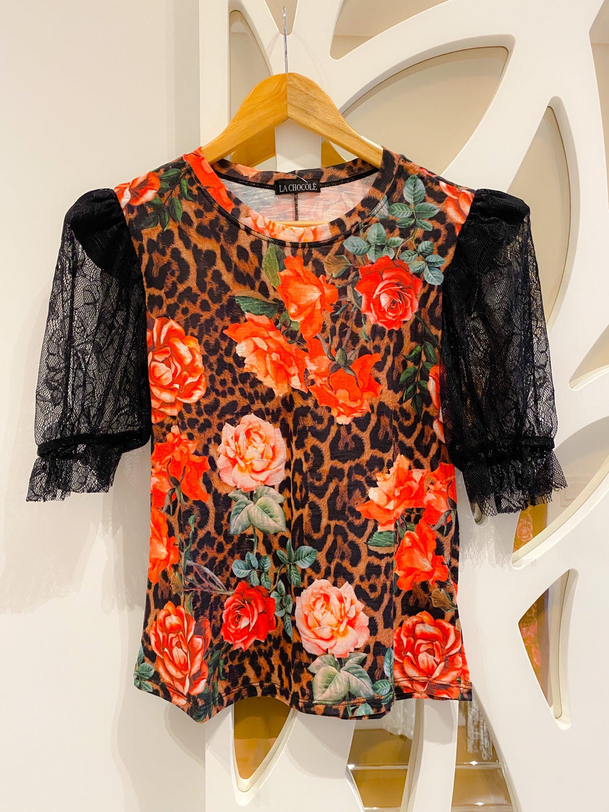 Blusa Manga Rendada D&G Tons Alaranjado