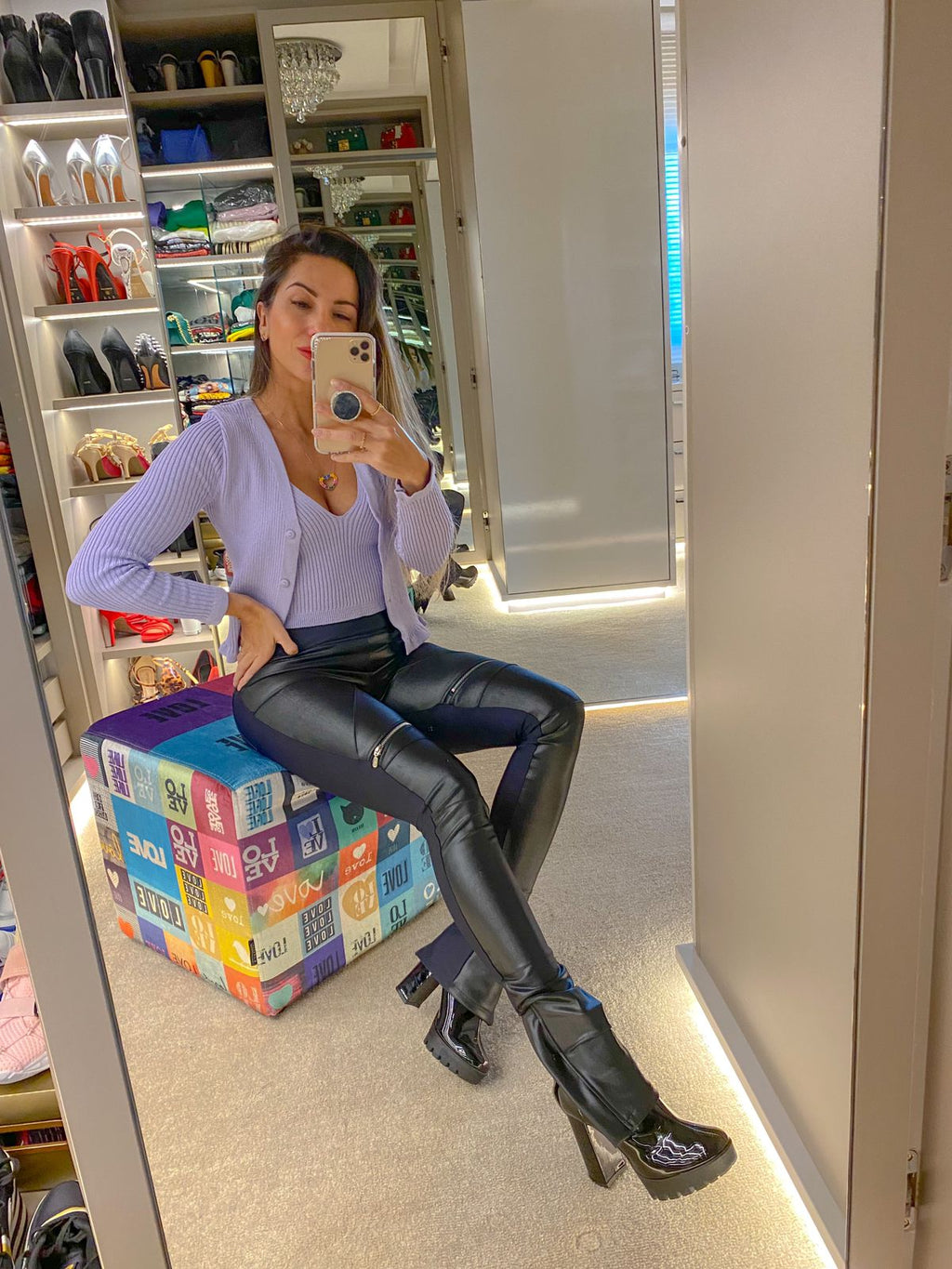 Calça Courino Emana