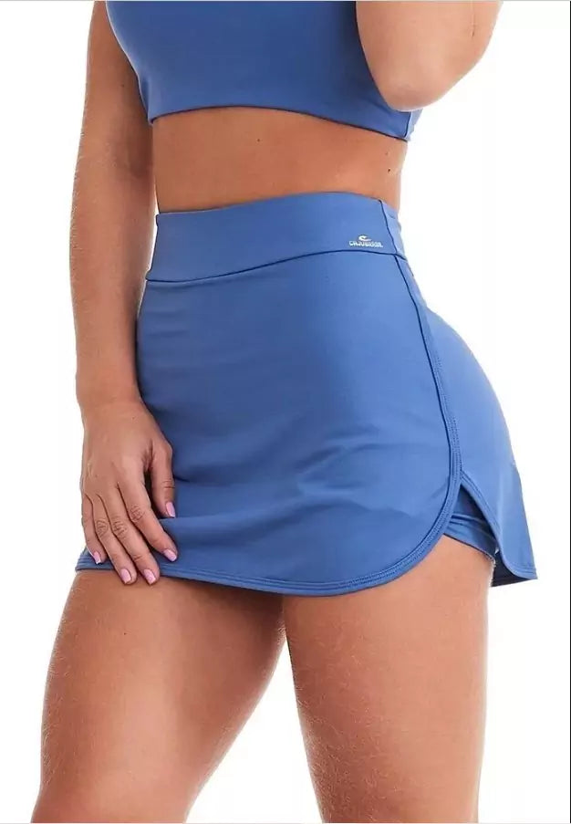 Short Saia Start Classic Azul Fitness