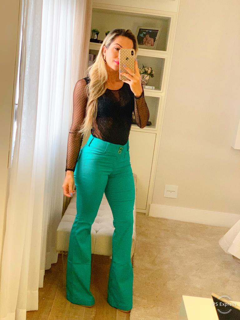 Calça Flare Social Classica Rosa