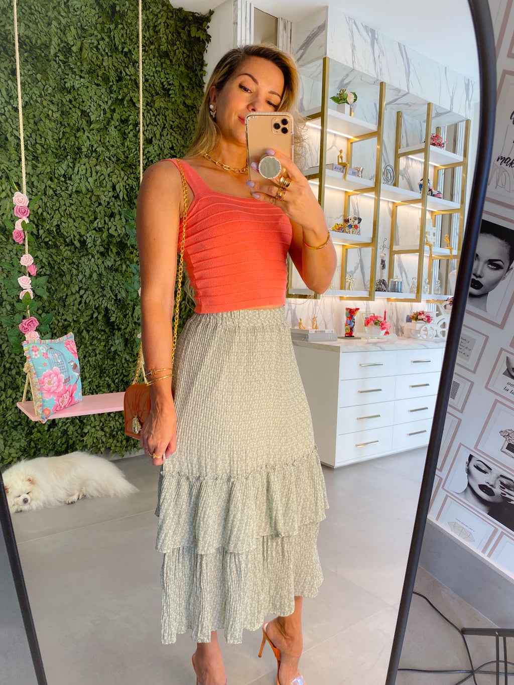 Cropped em Tricot com detalhes