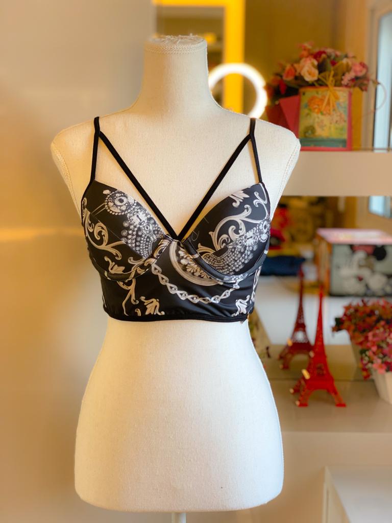 Top cropped lança perfume