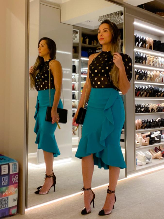 Saia Modelo Sereia Babados Viber